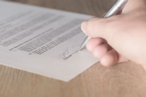 signature de contrat