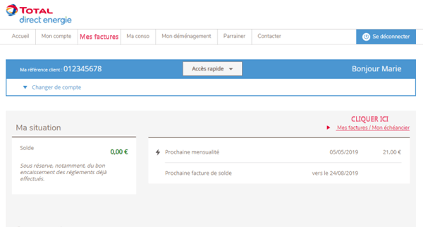 Total Direct Energie espace client factures Total Direct Energie espace client factures
